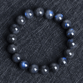 Bracelet en Labradorite Noire | Lithothérapie Stéphanie